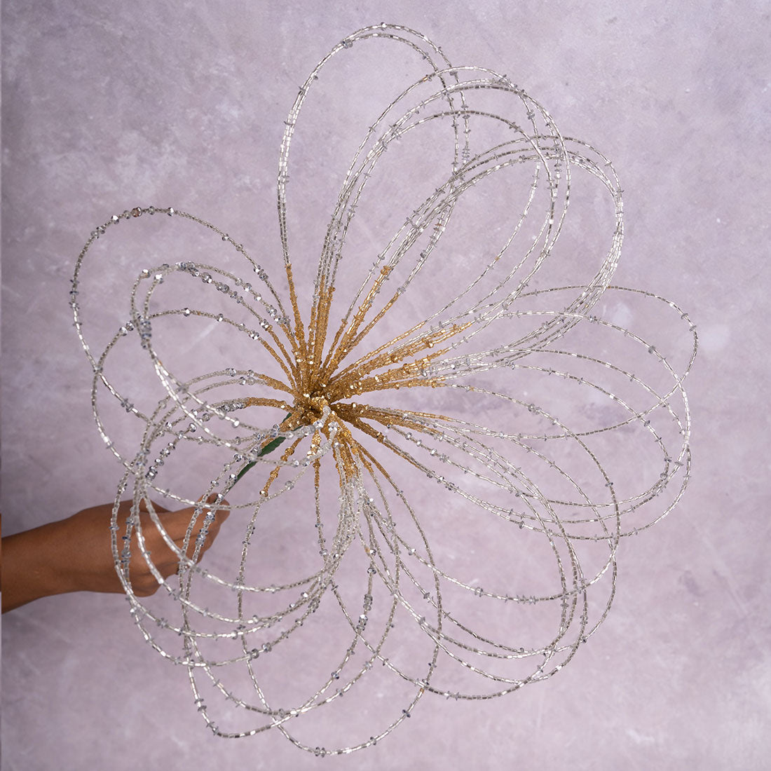 Gold & Silver Floral spray Meraki Wraps