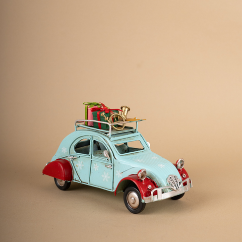 Car with Christmas Decoration