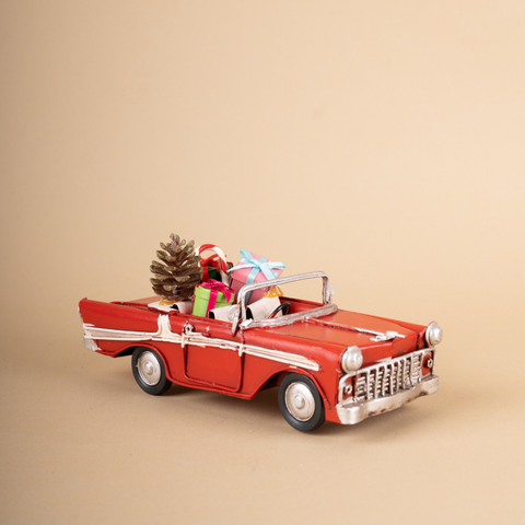 Car with Christmas decoration