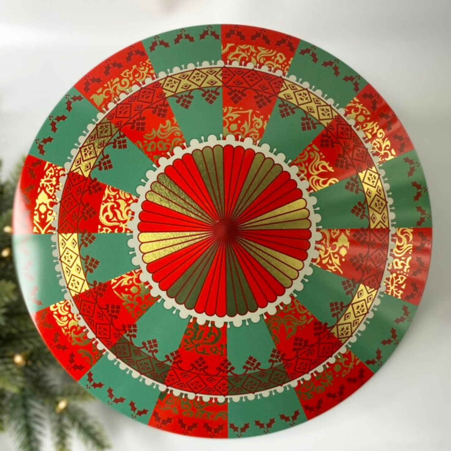 Vintage Santa Carousel Tin