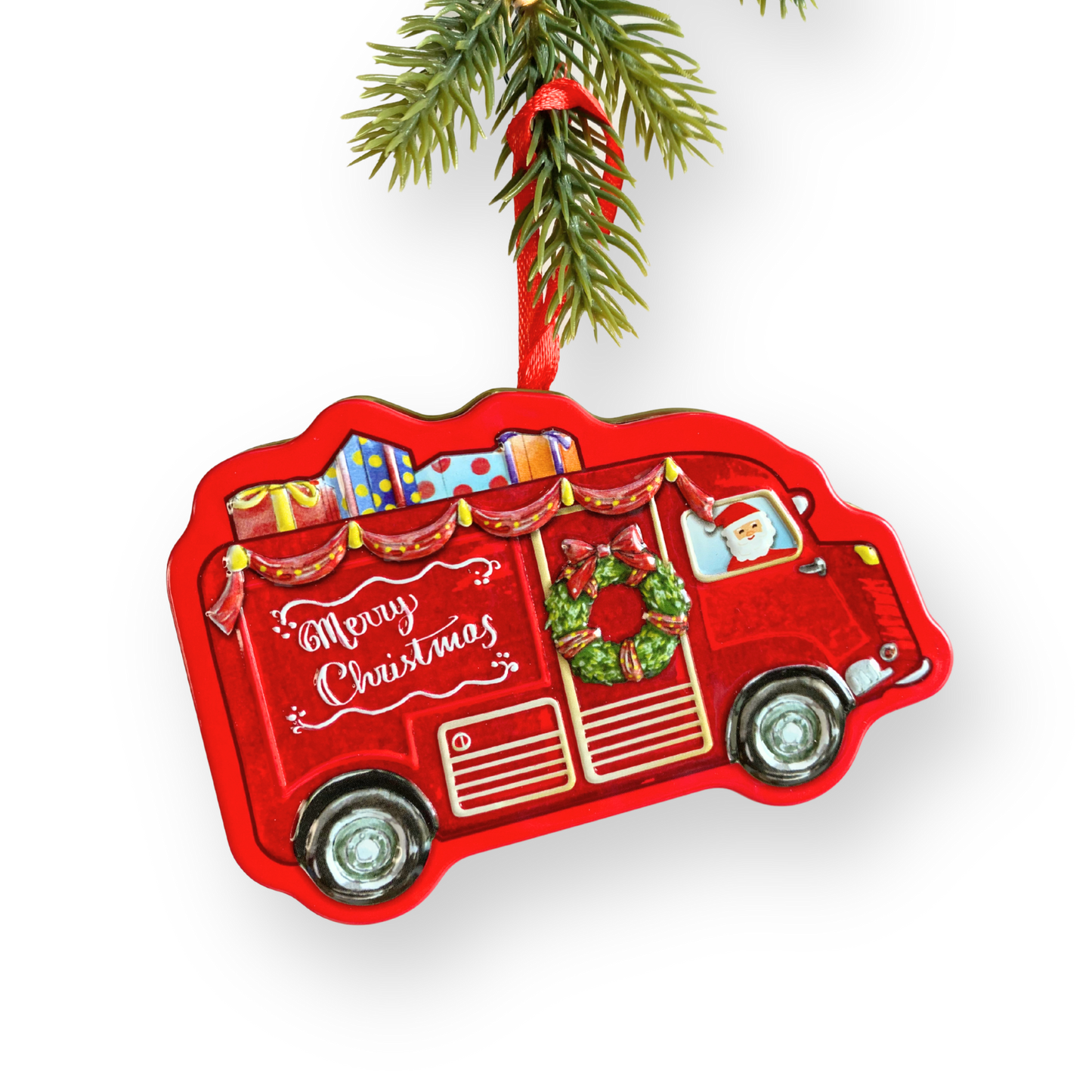 Santa’s Delivery Truck Tin