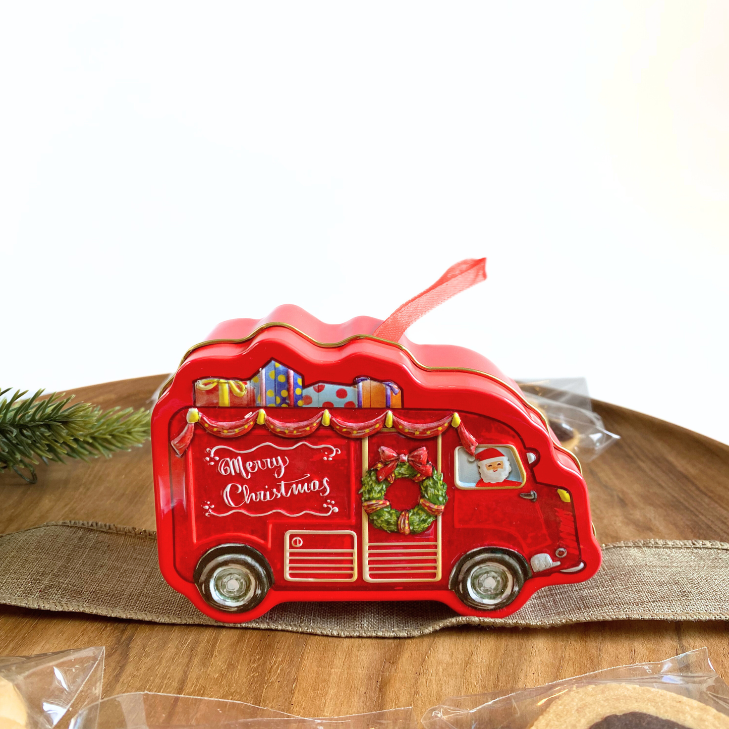 Santa’s Delivery Truck Tin