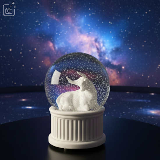 Taurus Musical Snow Globe (120MM)