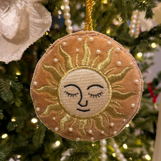 Celestial Christmas Fabric Ornaments