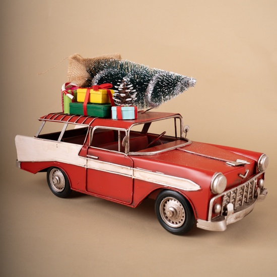Car with Xmas Decorations