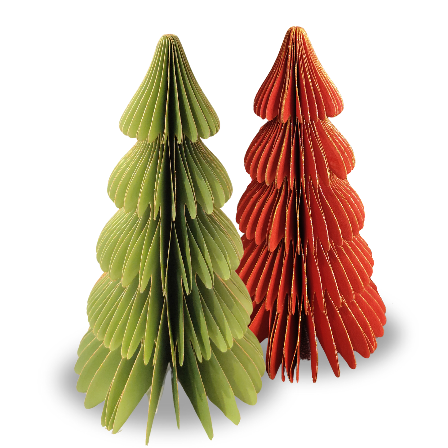 Magnetic Paper Christmas Trees - Set of 2