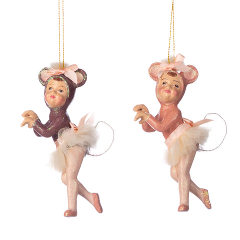Dancing Mouse Ballerina Ornament