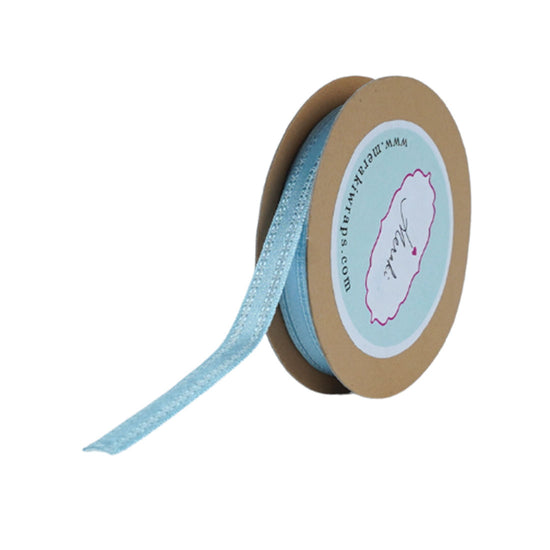 Satin Ribbon with Self Coloured stitches