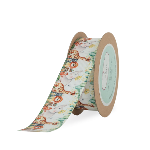 Jungle Party Theme Grosgrain Ribbon