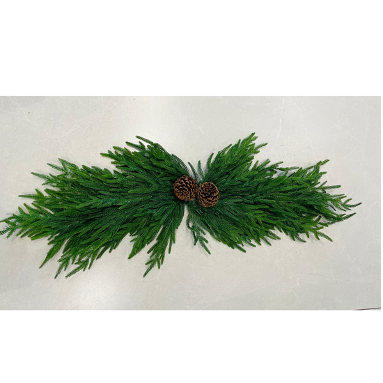 Christmas Norfolk Pine Double Swag