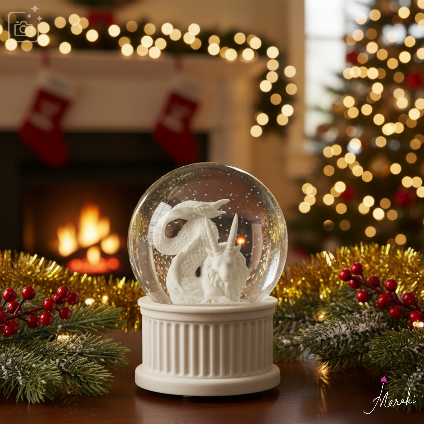Capricorn Musical Snow Globe (120MM)