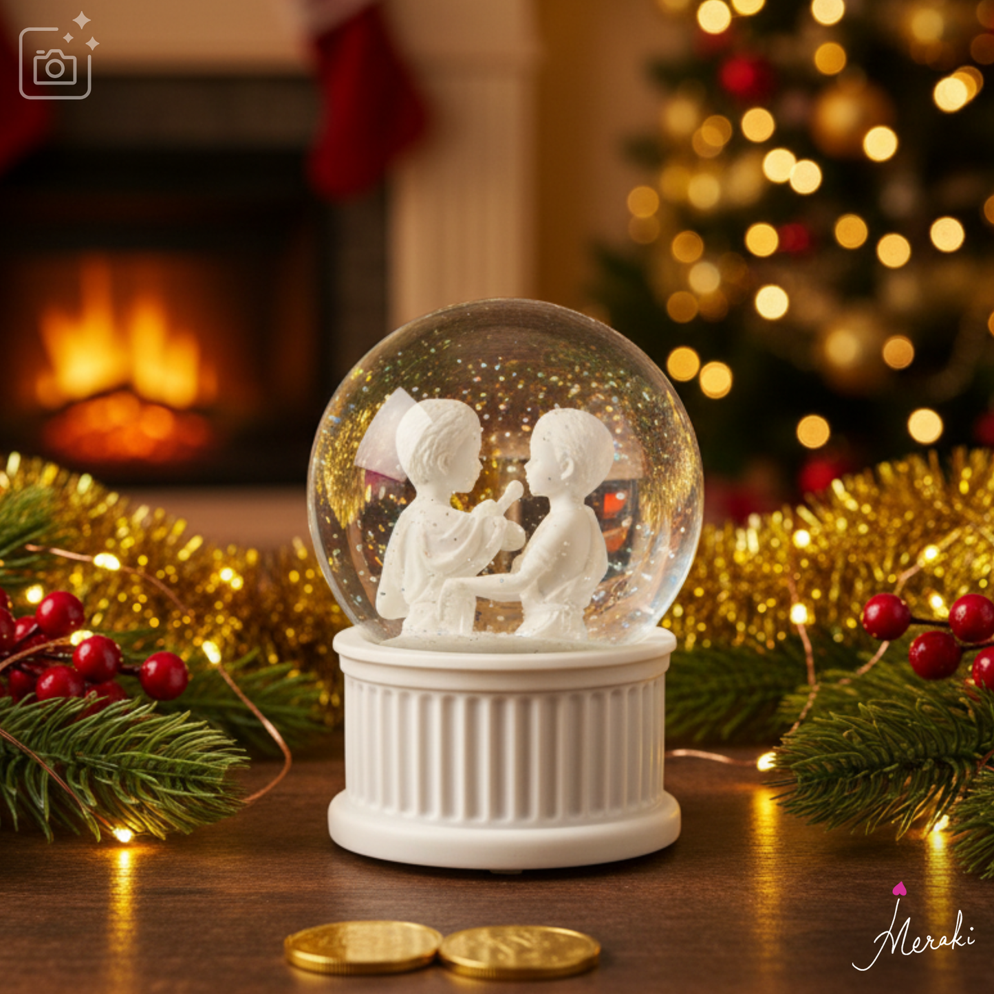 Gemini Musical Snow Globe (120MM)