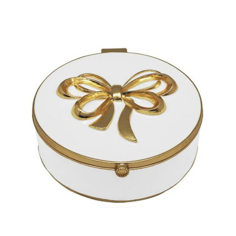 Golden Bow Trinket Box