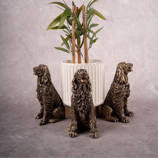 The Garden Spaniels - Set of 3 (Gold)