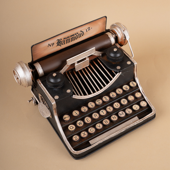Typewriter Metal Decor