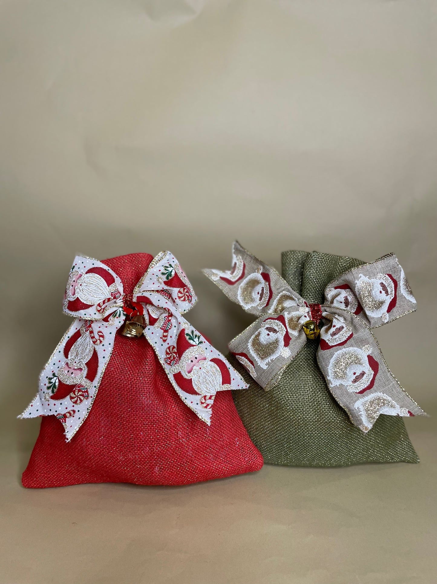 Jute Red & Green Batwa Bags (Set of 2)