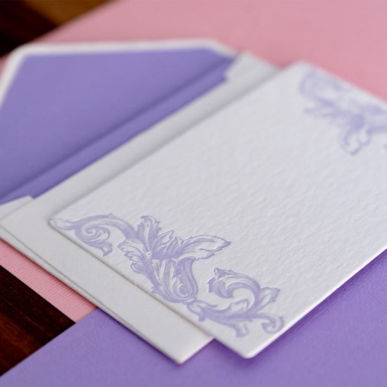 Load image into Gallery viewer, Fleur-ish- Letterpress Notecards
