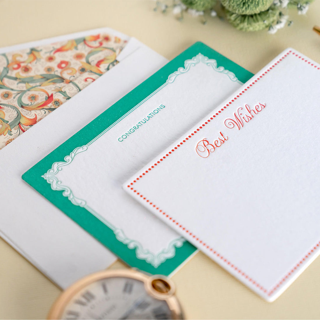 Sentiments - Letterpress Notecards