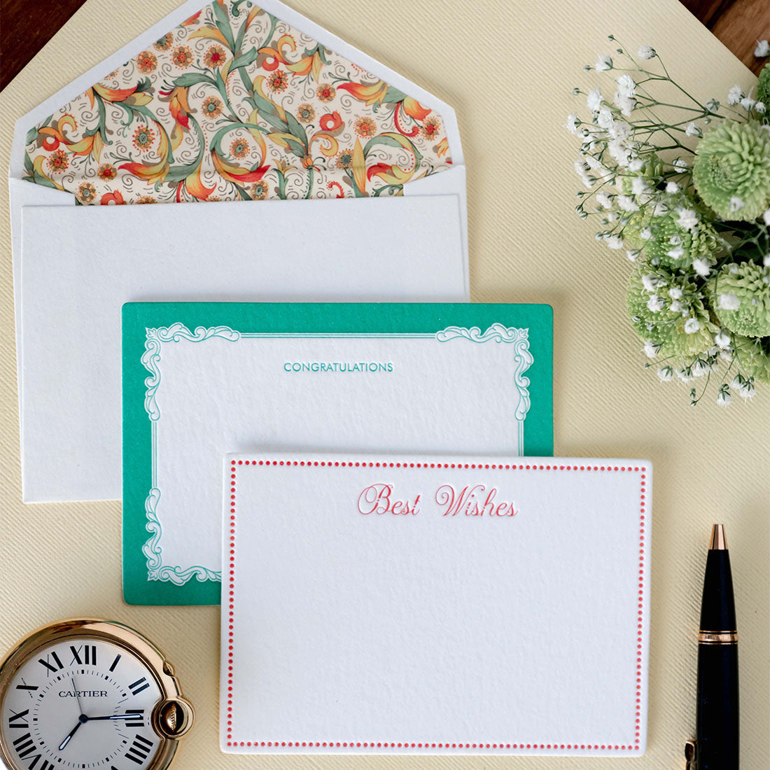 Sentiments - Letterpress Notecards
