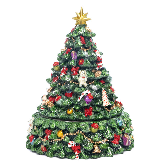 Festive Christmas Tree Music Box
