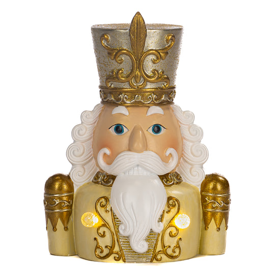 Golden Nutcracker Head Ornament
