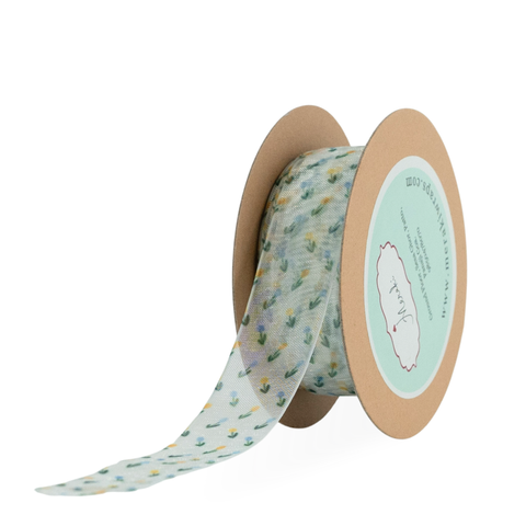Tiny Tulips Sheer Ribbon