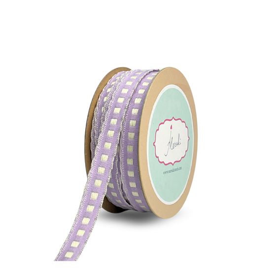 Mini Check Woven Ribbon