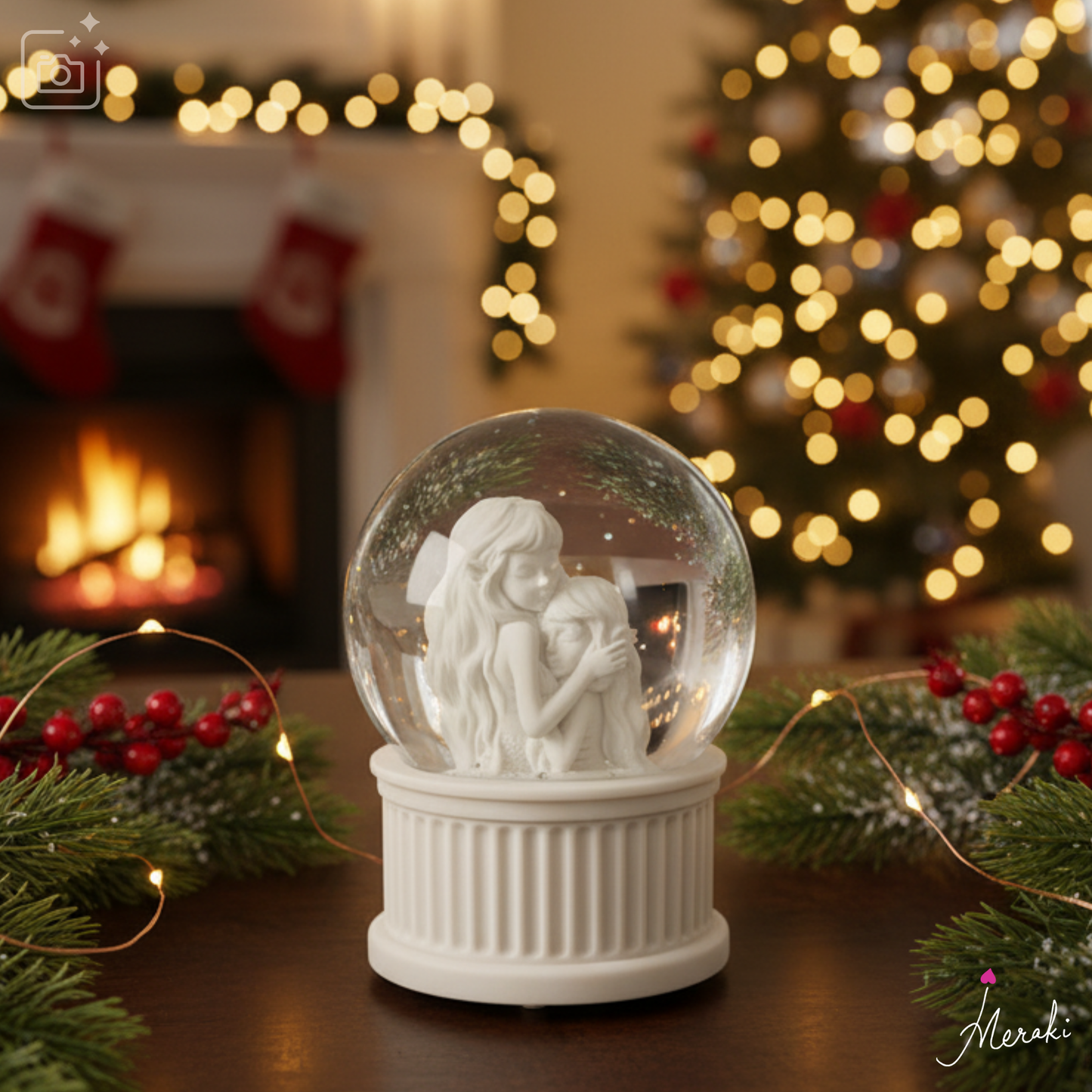Pisces Musical Snow Globe (120MM)