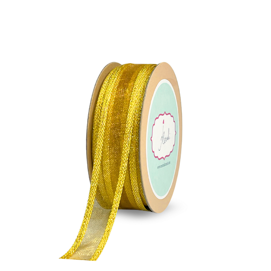 Sheer Ribbon With Satin Edge