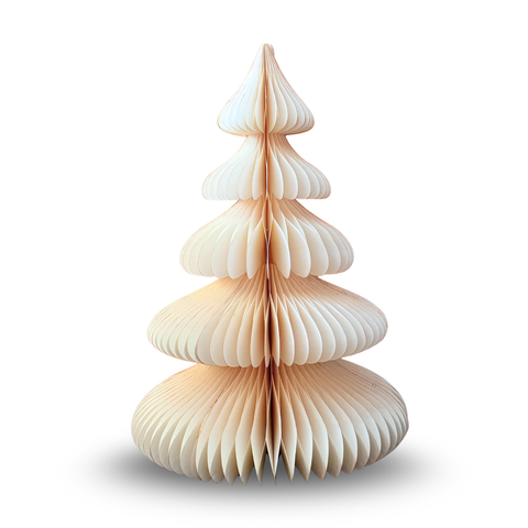 Ivory Paper Christmas Tree (100 cm)