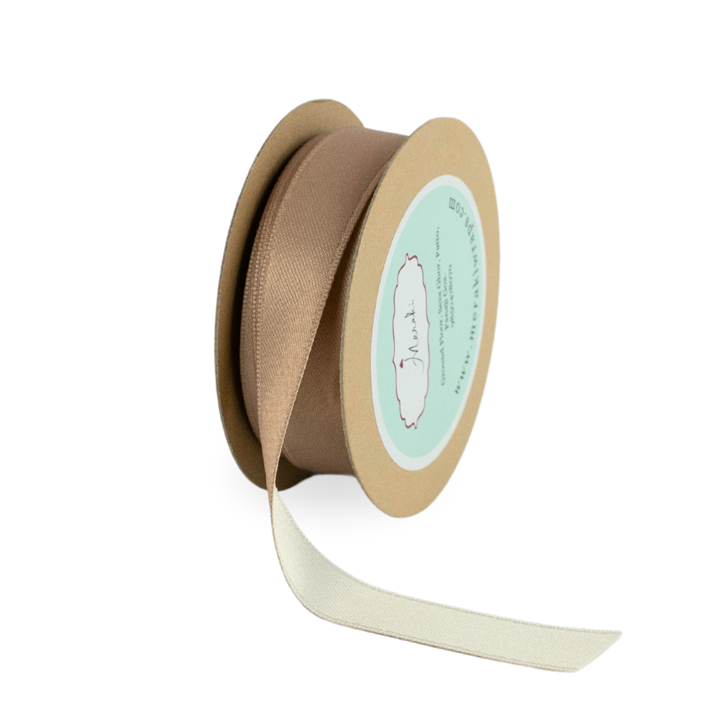 Latte & Ivory - Reversible Ribbon