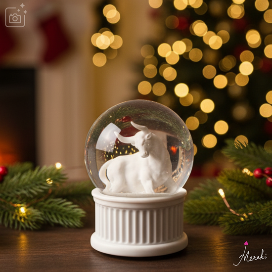 Taurus Musical Snow Globe (120MM)