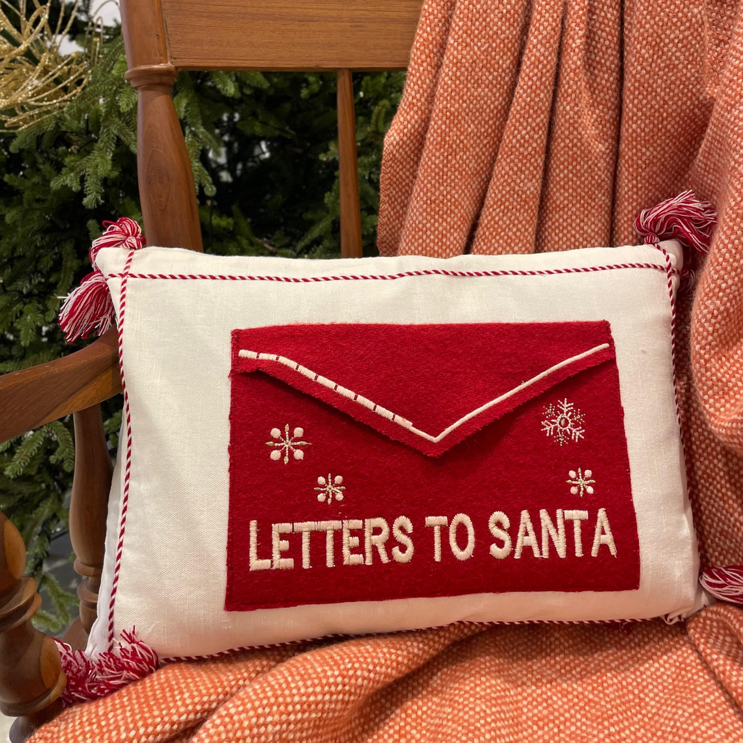 Christmas Cushion Covers - Letters to Santa (Envelope) (12"x18")