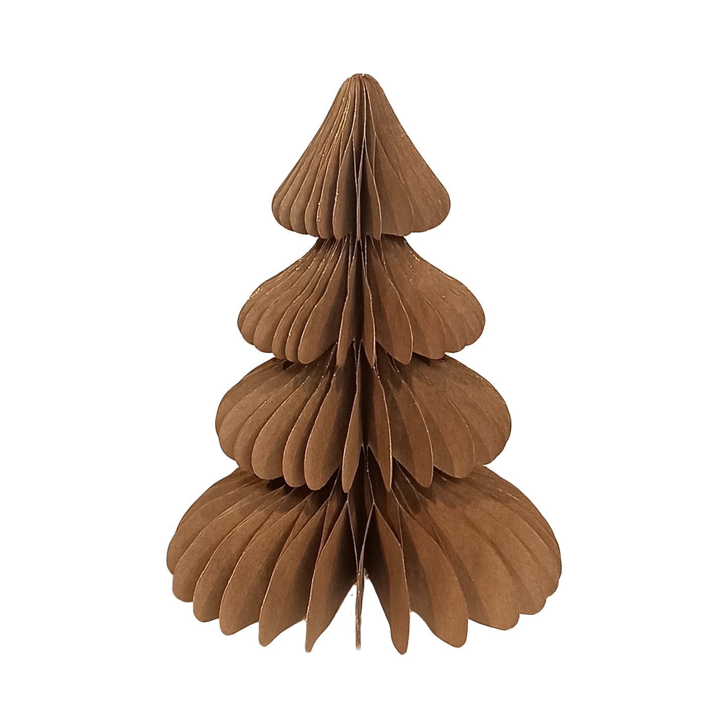 Single Paper Christmas Tree - Brown
