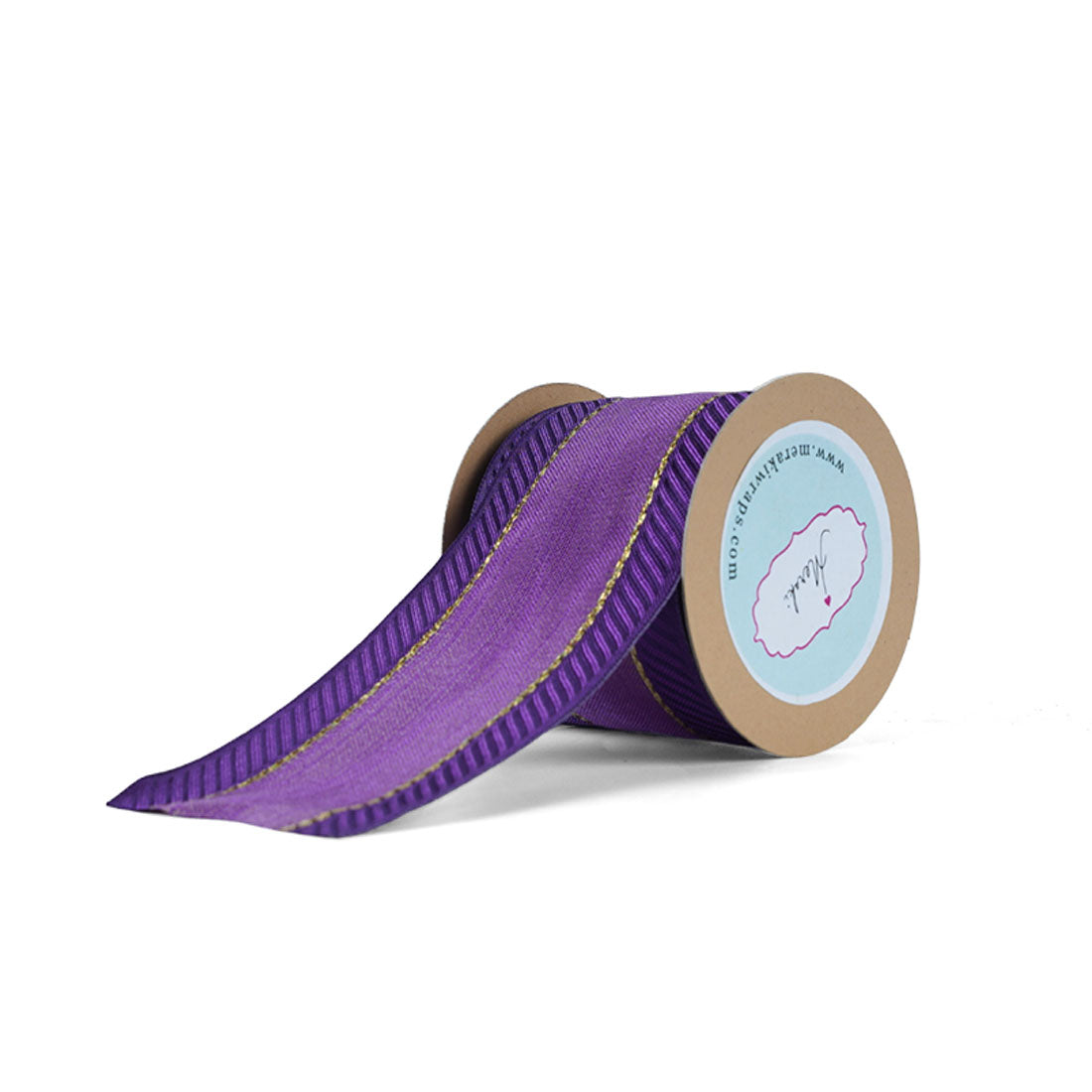 Purple Twill edge Ribbon