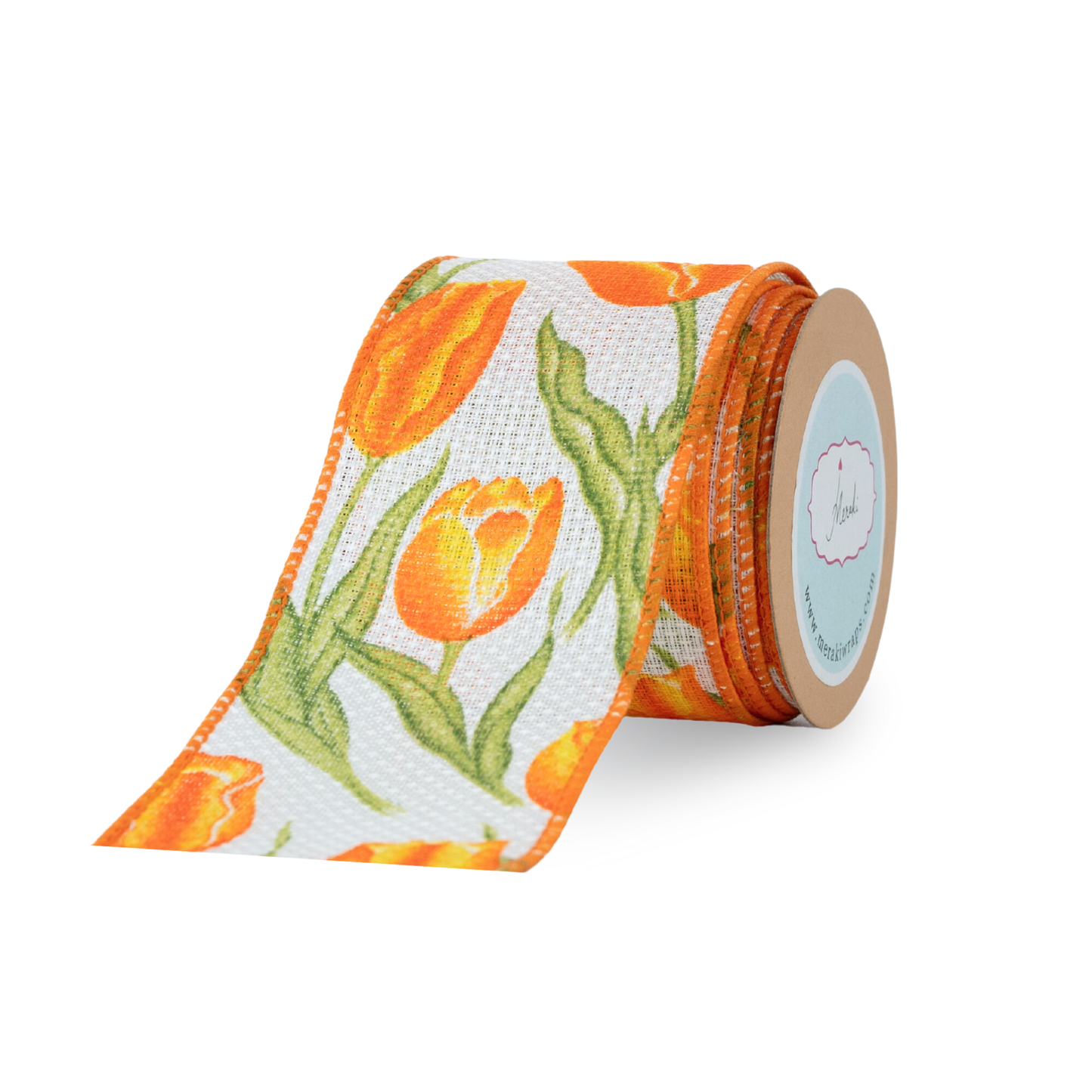 Faux Linen Tulip Ribbon