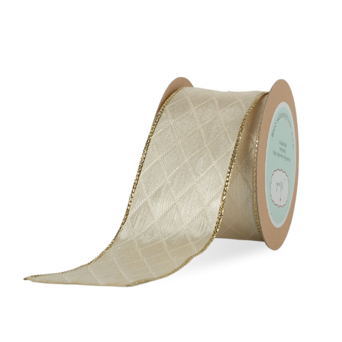 Cream Quilted Ribbon