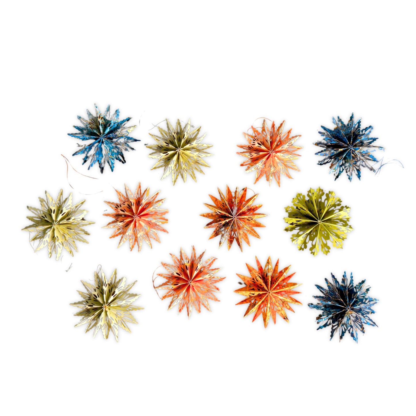 Mini Snowflake Clips Mini snowflakes - Set of 12 – Meraki Wraps