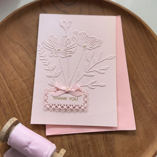 Pink "Thank You" Card