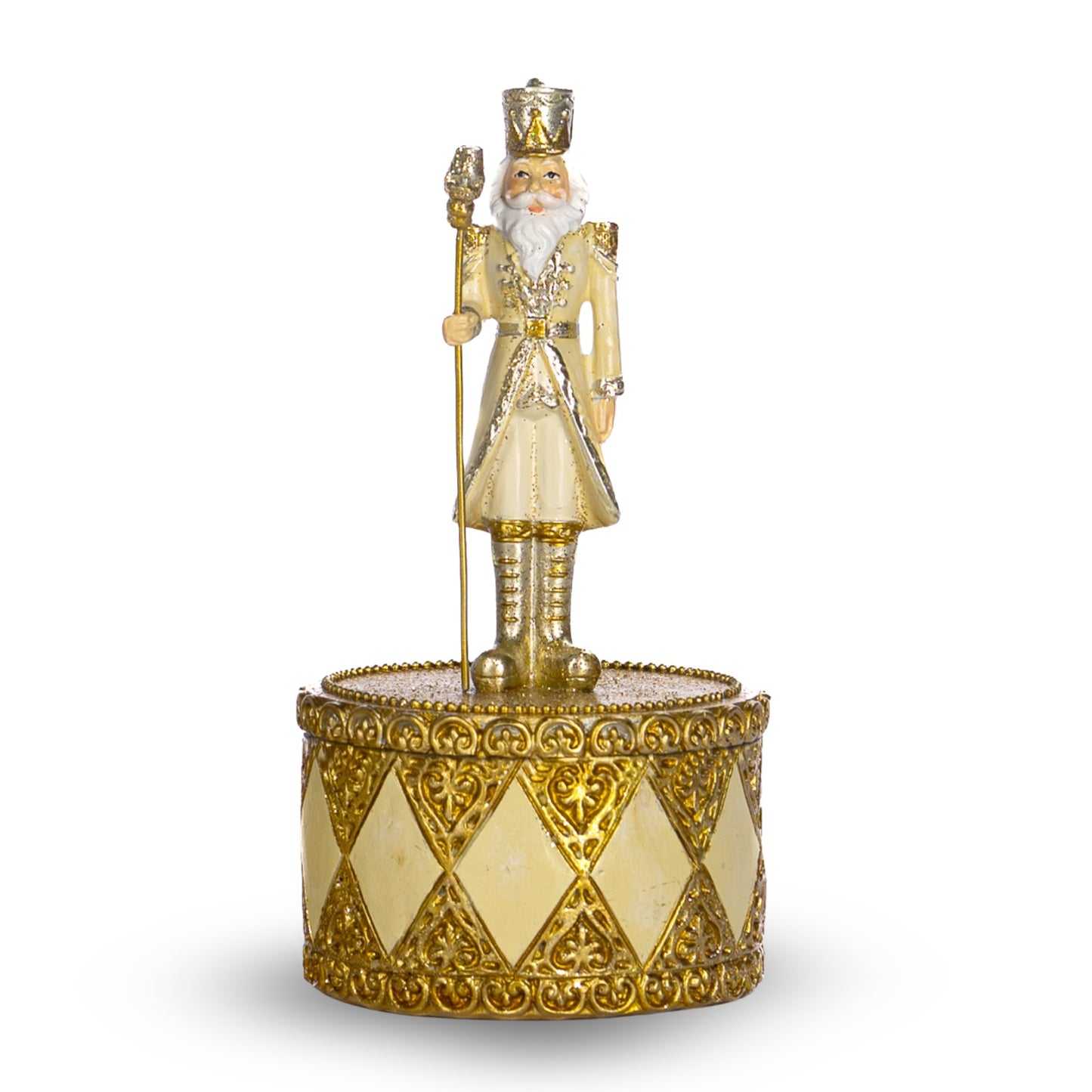 Gold Nutcracker Decorative Box