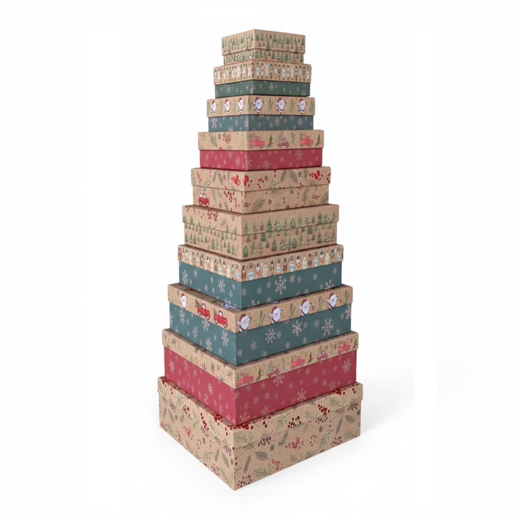 Holiday Cheer Paper Gift Box