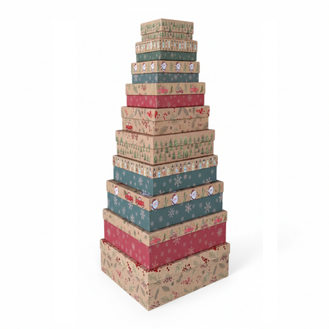 Holiday Cheer Paper Gift Box