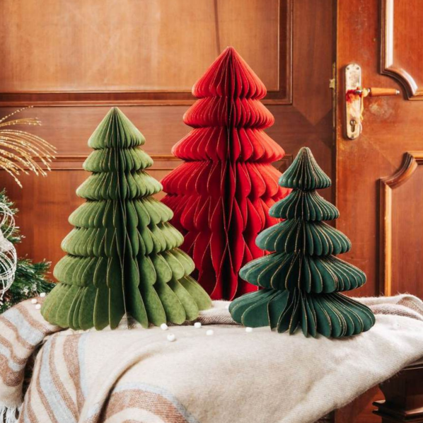 Paper Christmas Trees - Set of 3