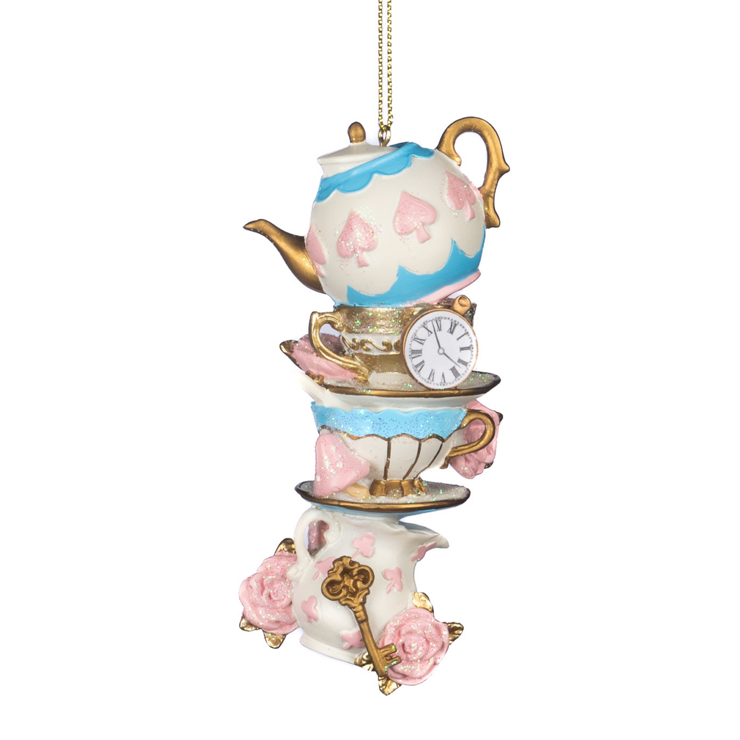 Alice in Wonderland Tea cup Stack Ornaments