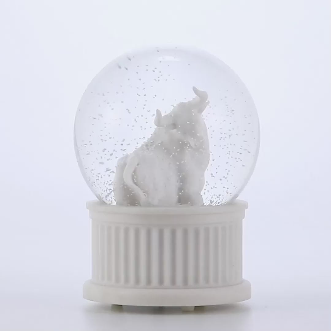Taurus Musical Snow Globe (120MM)