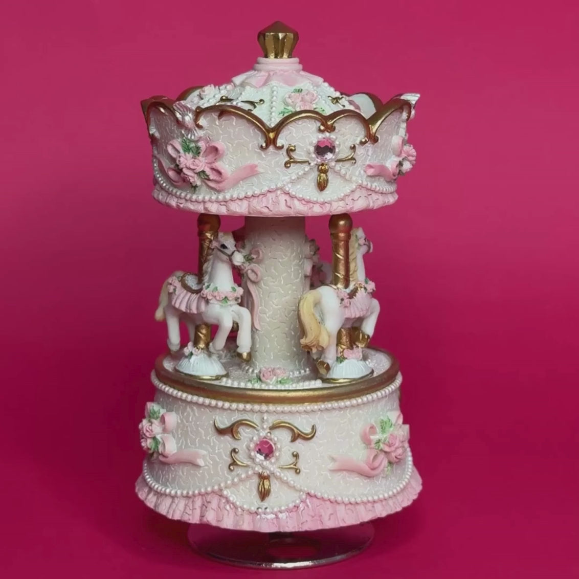 Vintage Carousel Musical Decor