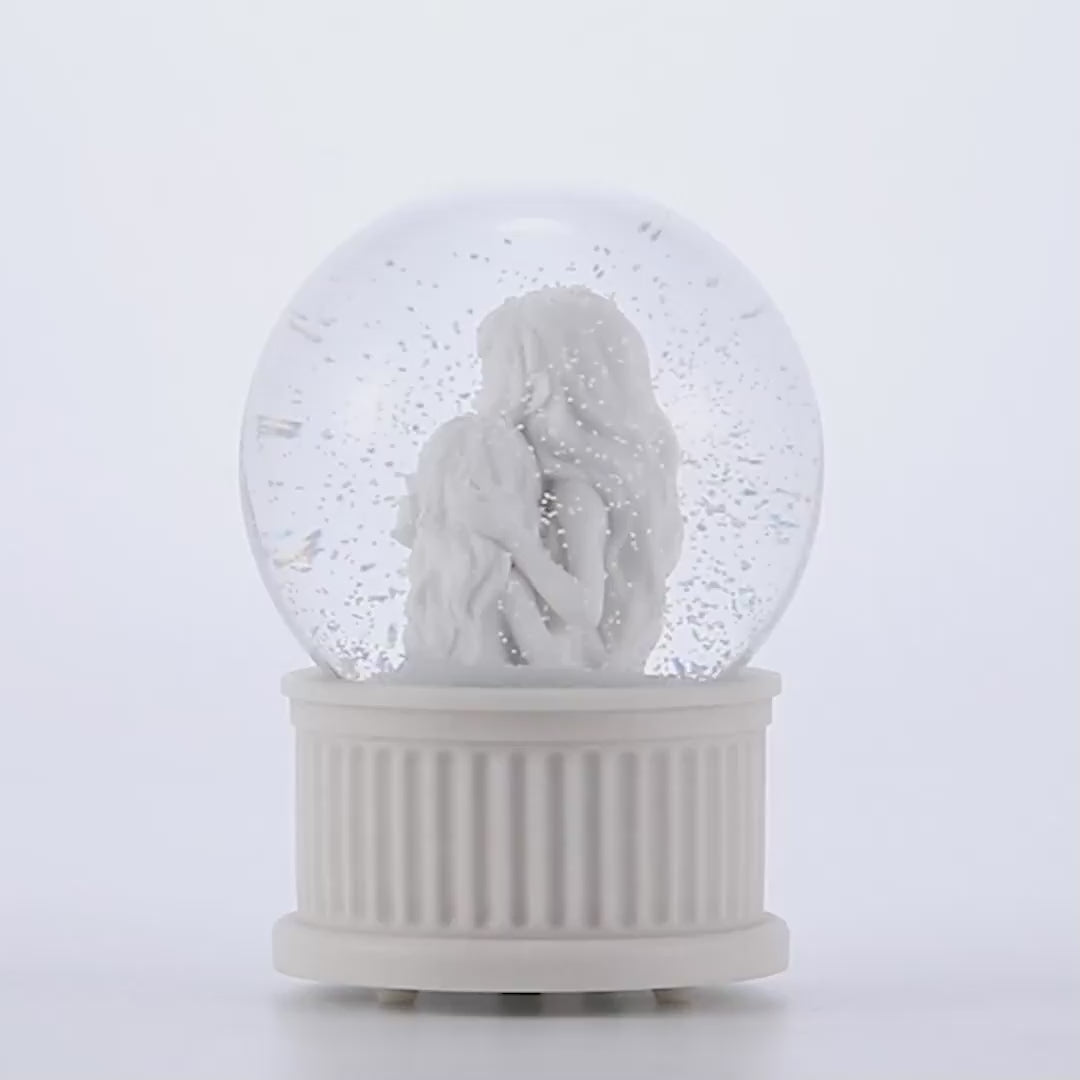 Load and play video in Gallery viewer, Pisces Musical Snow Globe (120MM)
