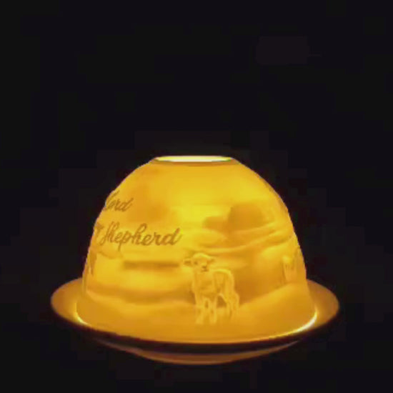 Load and play video in Gallery viewer, The Lord&amp;#39;s My Shepherd Tea Light

