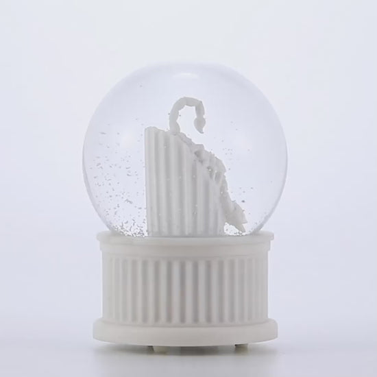 Load and play video in Gallery viewer, Scorpio Musical Snow Globe (120MM)
