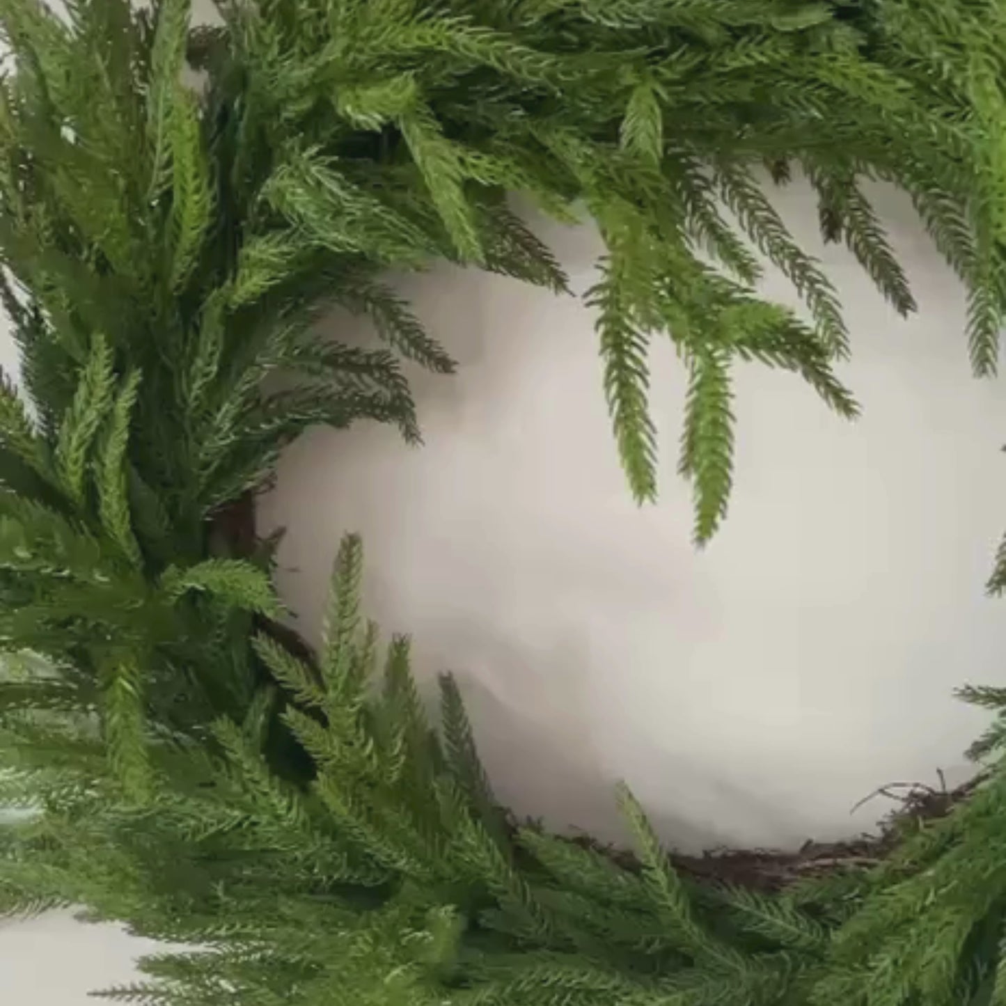 Load and play video in Gallery viewer, Christmas Norfolk Pine Swag (Medium)
